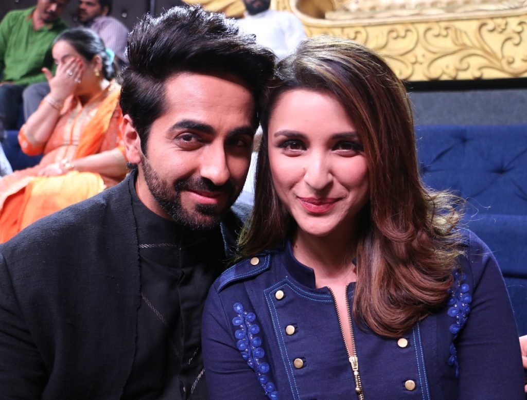 Parineeti Chopra and Ayushmann Khurana on ZEE TV’s Sa Re Ga Ma Pa Li’l Champs - 3