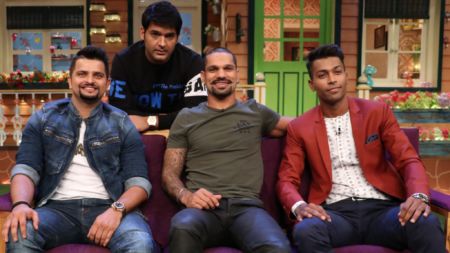 Suresh Raina, Shikhar Dhawan & Hardik Pandya on The Kapil Sharma Show