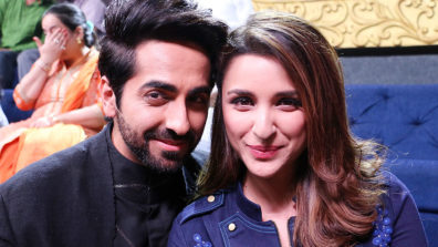 Parineeti Chopra and Ayushmann Khurana on ZEE TV’s Sa Re Ga Ma Pa Li’l Champs