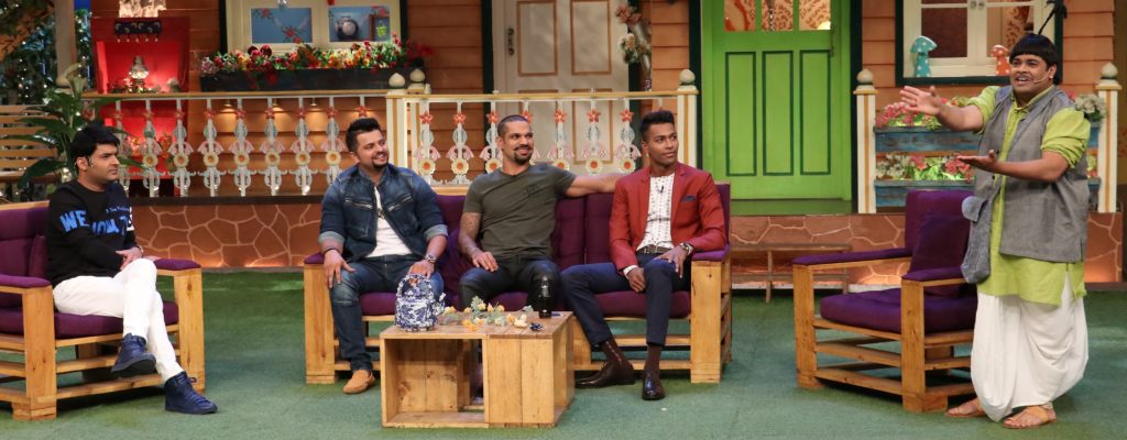 Suresh Raina, Shikhar Dhawan & Hardik Pandya on The Kapil Sharma Show - 11