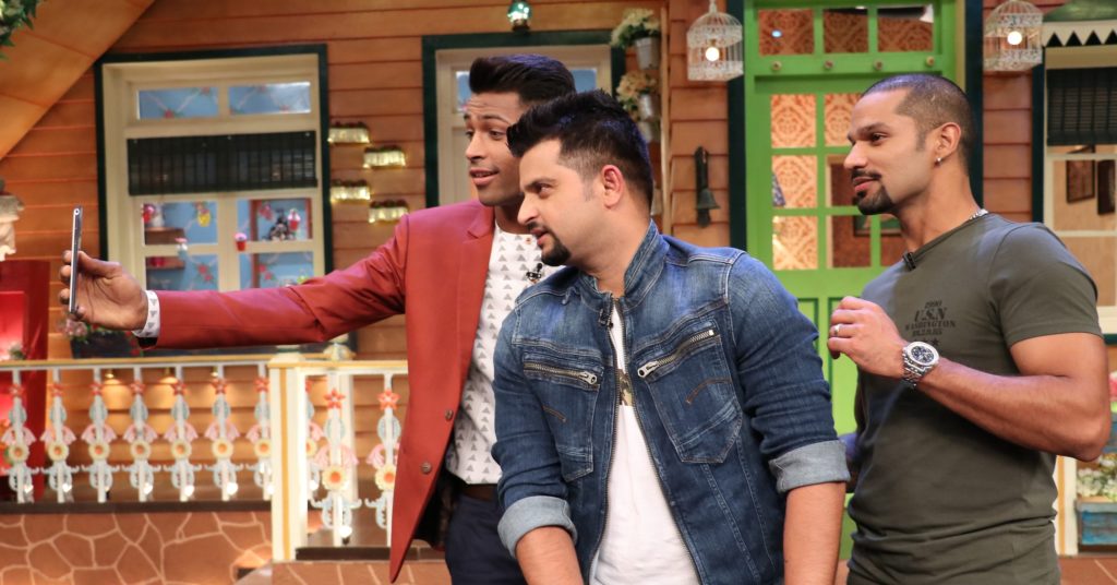 Suresh Raina, Shikhar Dhawan & Hardik Pandya on The Kapil Sharma Show - 12