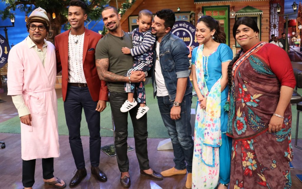 Suresh Raina, Shikhar Dhawan & Hardik Pandya on The Kapil Sharma Show - 13