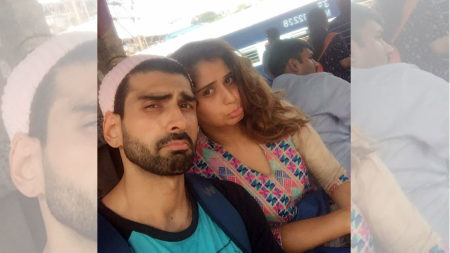 Akshay Dogra and co-star Aarti Singh’s local train journey to Vasai