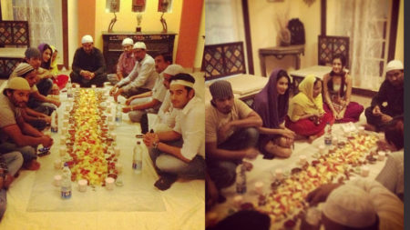 Aneri Vajani’s Iftaar Party on Beyhadh set