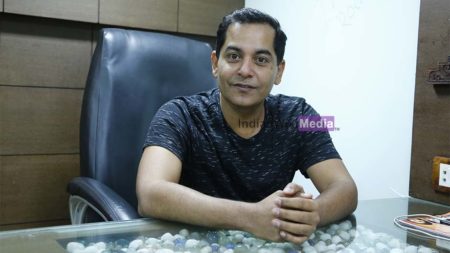 Gaurav Gera smiles for the camera post FB Live session with IndianWikiMedia