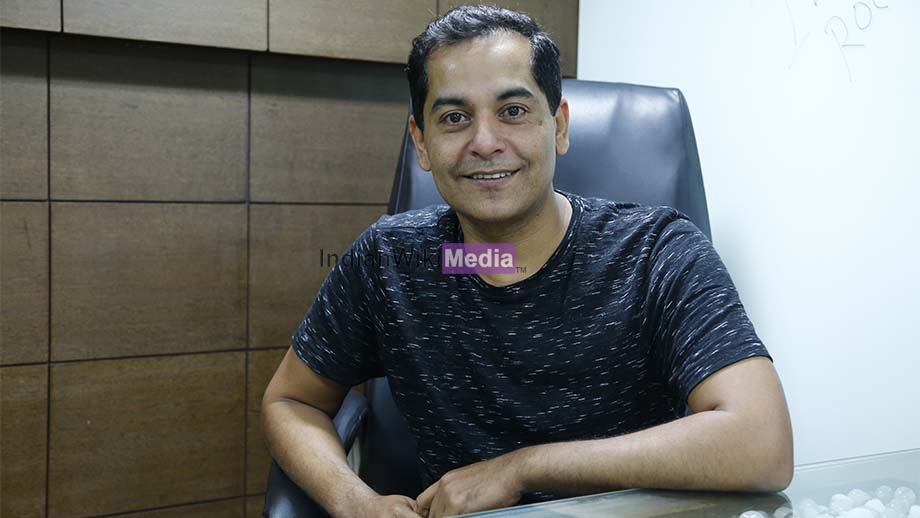 Gaurav Gera smiles for the camera post FB Live session with IndianWikiMedia - 4