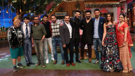 Team Mubarakan at The Kapil Sharma Show