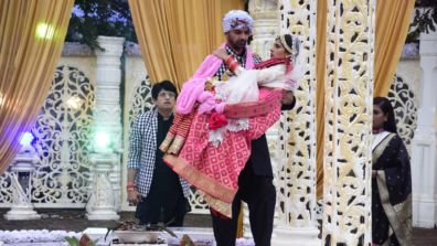 Filmy wedding for Advay and Chandni in Iss Pyaar Ko Kya Naam Doon