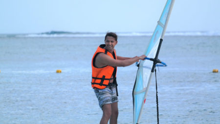 Vatsal Sheth learns water surfing for Haasil