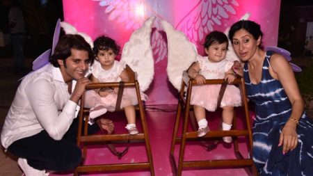 Karanvir and Teejay celebrate twins Raya Bella and Vienna’s first birthday