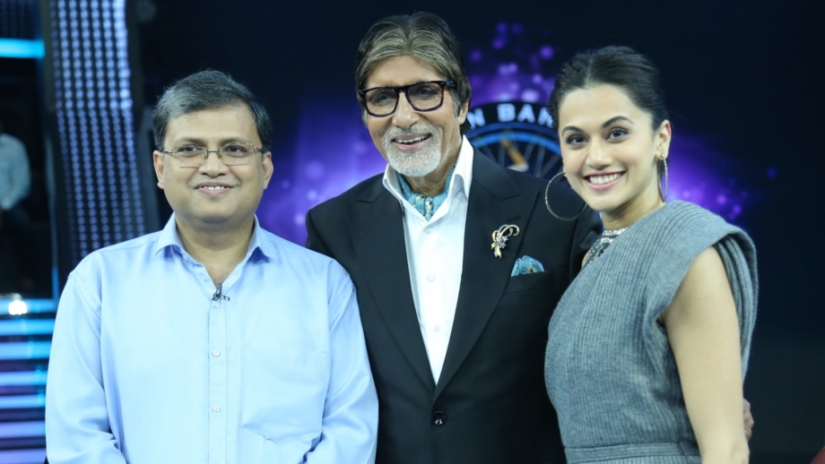 Dr. Subroto Das and Taapsee Pannu in Kaun Banega Crorepati 9 8