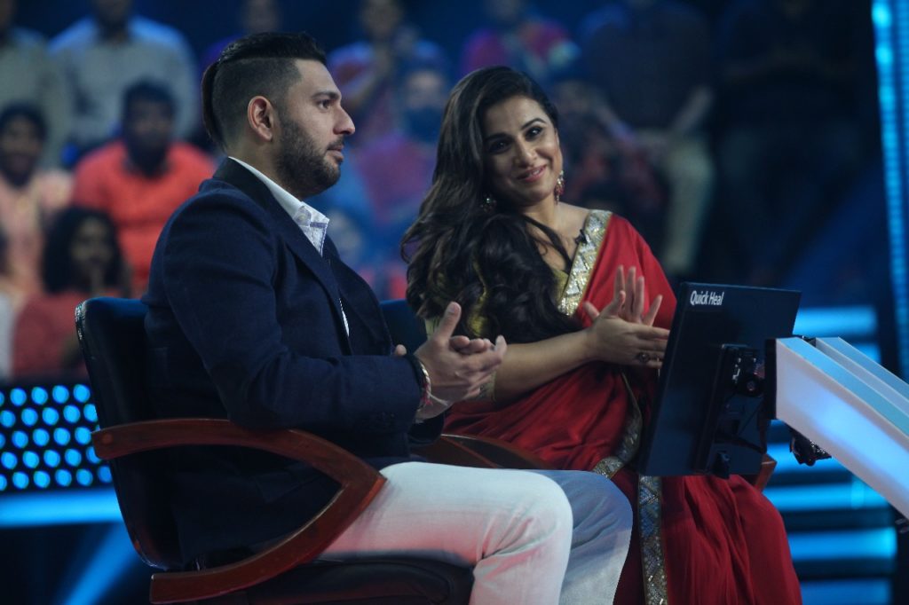 Vidya Balan and Yuvraj Singh in Kaun Banega Crorepati 9 - 2