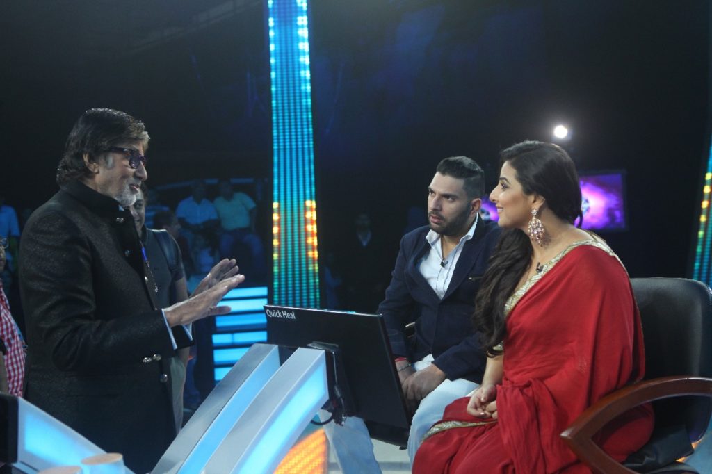 Vidya Balan and Yuvraj Singh in Kaun Banega Crorepati 9 - 6