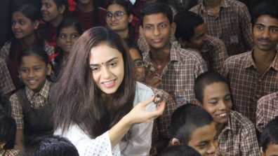 Amruta Khanvilkar celebrates birthday with special kids