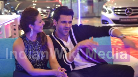 Vivek and Divyanka’s candid moments on the set of Showbiz With Vahbiz