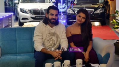 Karan V Grover and Rubina Dilaik’s candid moments on the set of Showbiz With Vahbiz