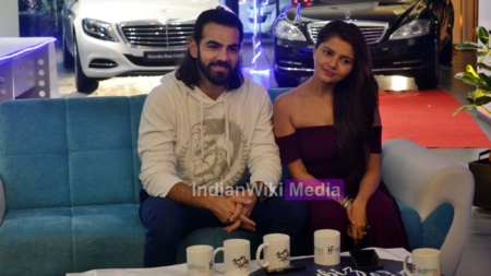 Karan V Grover and Rubina Dilaik’s candid moments on the set of Showbiz With Vahbiz