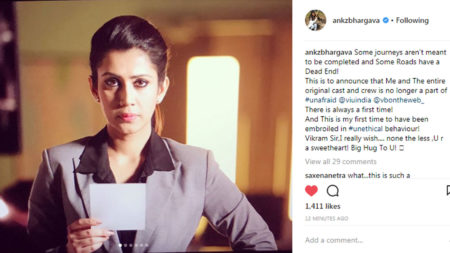 Ankita Bhargava out of Vikram Bhatt’s Unafraid