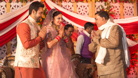 In pics: Saurabh Pandey and Zara Barring’s reception