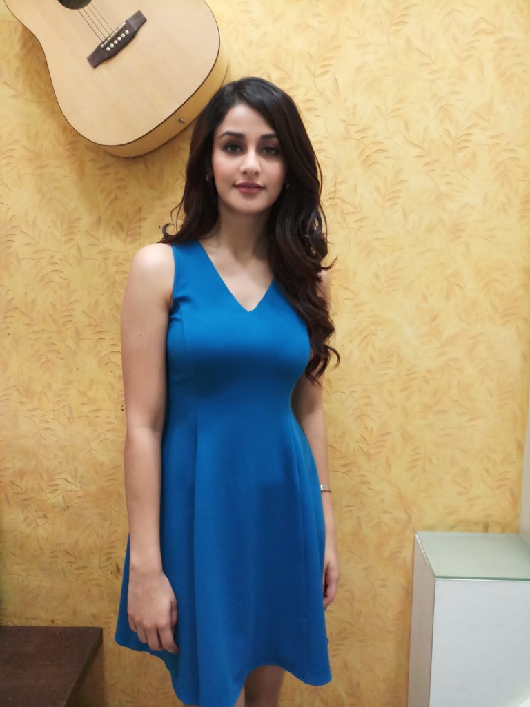 Aditi Arya poses after a fun LIVE chat with IndianWikiMedia - 2