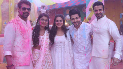 Sriti-Shabbir play Holi with Dheeraj-Shraddha