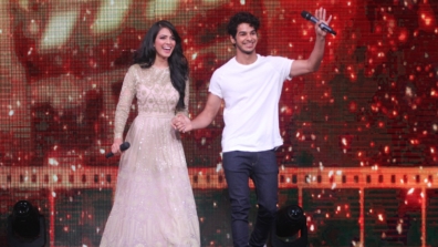 Ishaan Khattar and Malavika Mohanan on the sets of DID Li’l Masters