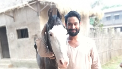 Badal – a new friend on the sets of Mere Sai