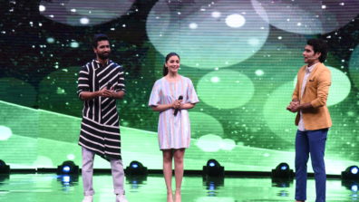Alia Bhatt and Vicky Kaushal on the sets of High Fever