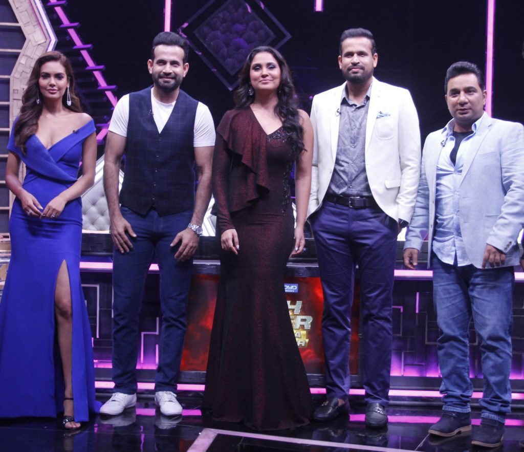 Irfan Pathan and Yusuf Pathan on the sets of High Fever…Dance ka Naya Tevar - 1