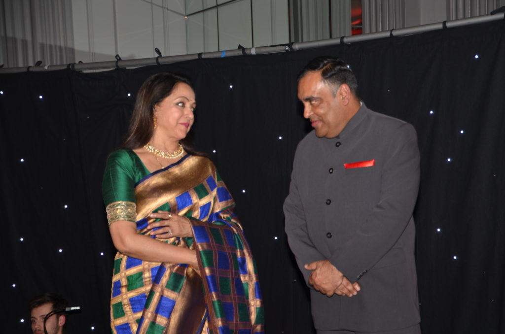 Vyjainthimala launches Ram Kamal Mukherjee’s biography on Hema Malini in London - 5