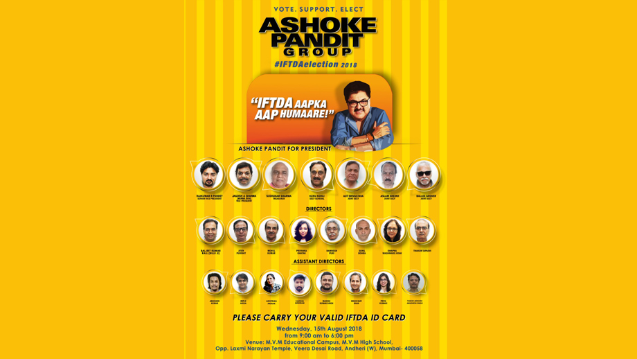 Exclusive: Ashoke Pandit Group WINS IFTDA Elections 2018 with a huge margin