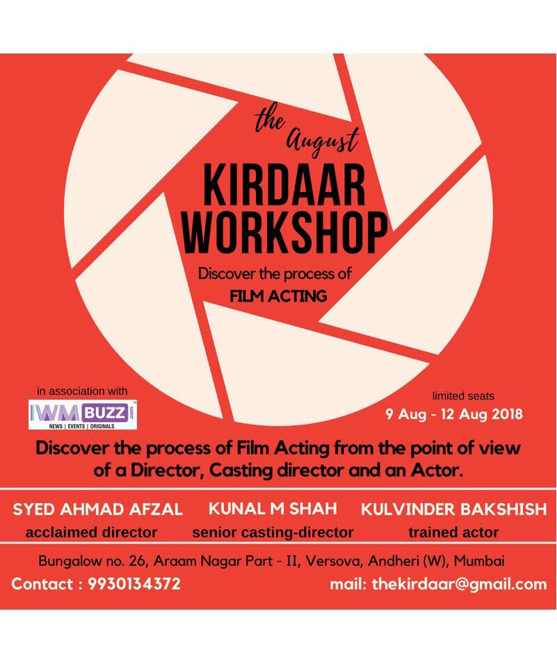 The Kirdaar Workshop: Discover the process of film acting