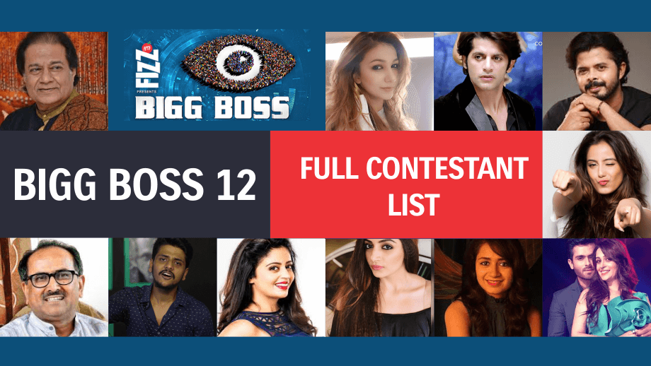 Final List: Bigg Boss 12 Contestants