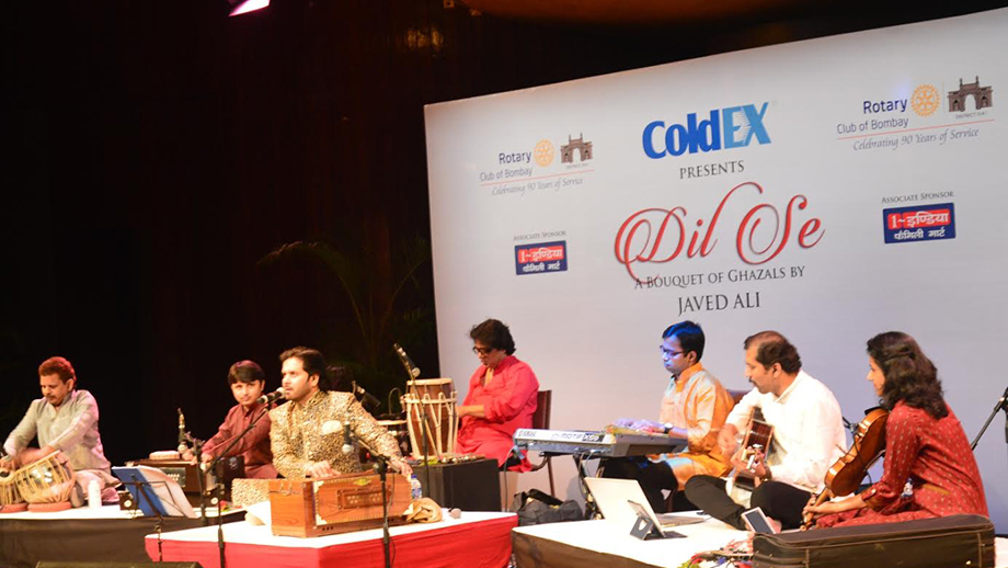 Javed Ali performs at - Dil Se, a musical extravaganza brought to you by Rotary Club of Bombay