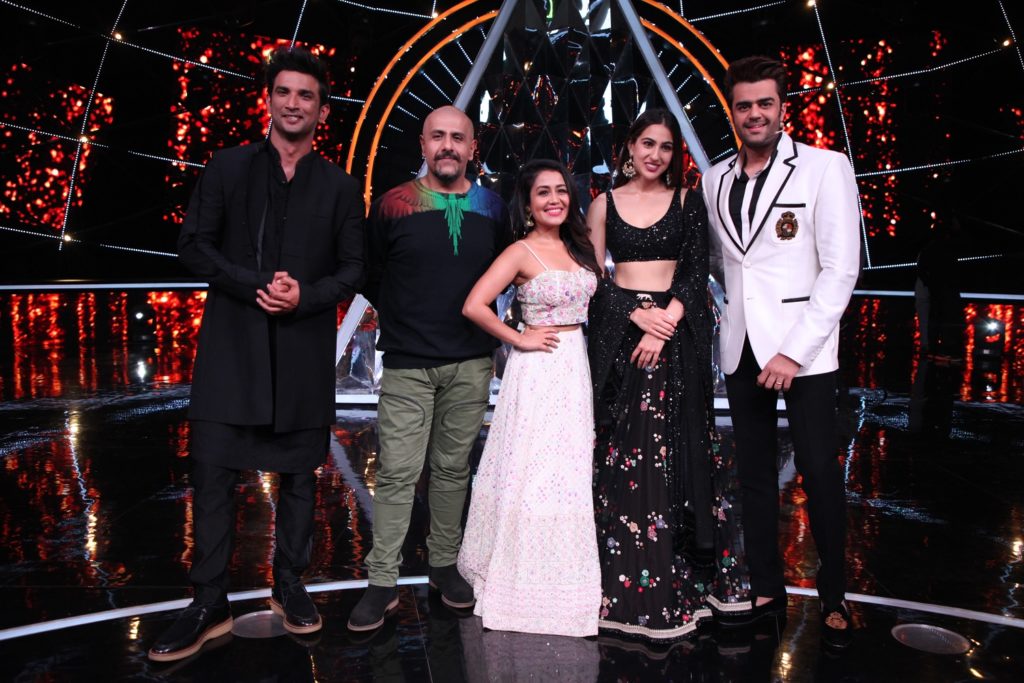 Sushant Singh Rajput and Sara Ali Khan on Indian Idol 10 - 4