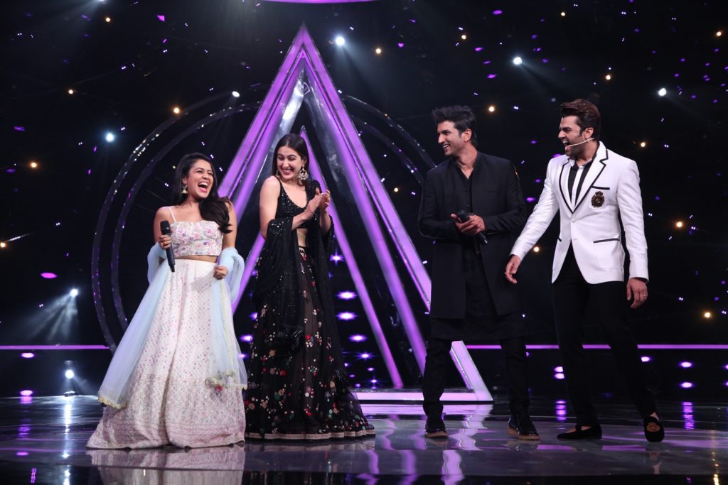 Sushant Singh Rajput and Sara Ali Khan on Indian Idol 10 - 7