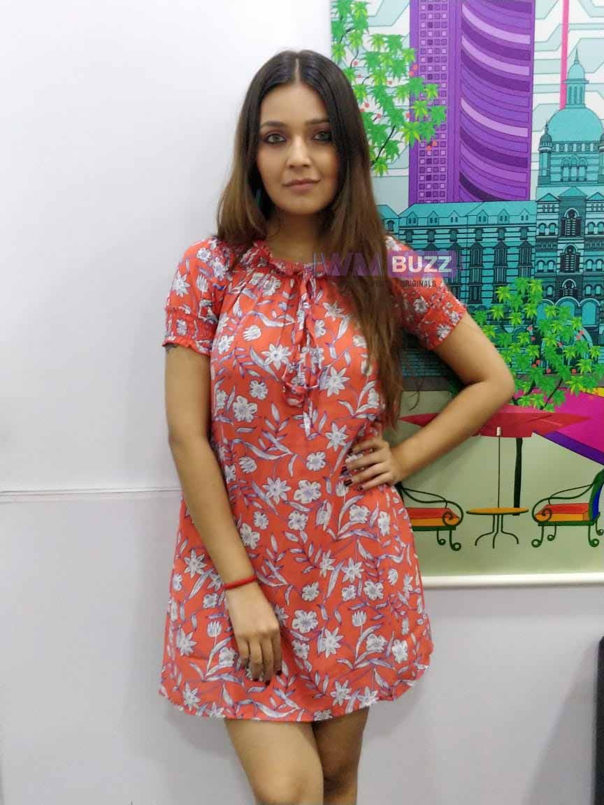 Mansi Srivastava poses after a fun LIVE chat with IWMBuzz