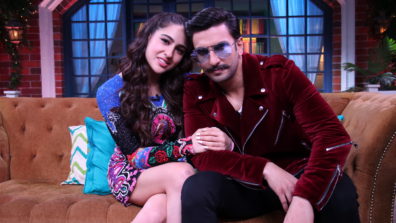 Ranveer Singh, Sara Ali Khan and Sonu Sood on the sets of The Kapil Sharma Show