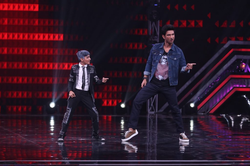 Sushant Singh Rajput and Bhumi Pednekar on Super Dancer Chapter 3 - 4