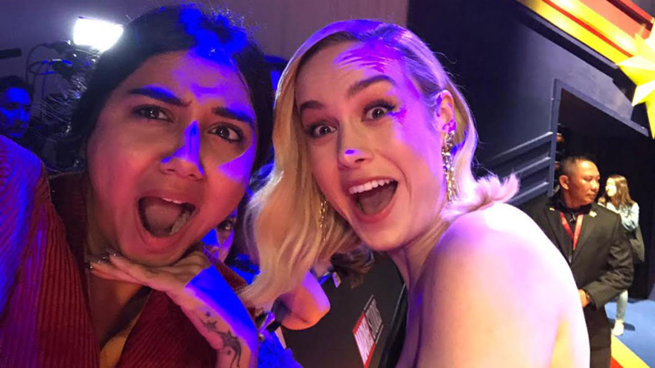 Captain Marvel aka Brie Larson has an exclusive rendezvous with Prajakta  Koli aka MostlySane in Singapore! | IWMBuzz