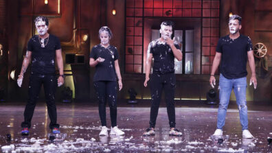 Cake fight on the sets of Khatra Khatra Khatra