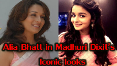 Have you ever imagined Alia Bhatt in some of Madhuri Dixit’s iconic looks? See here!