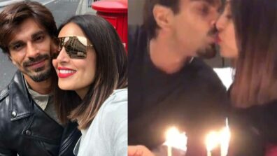 Karan Singh Grover and Bipasha Basu kiss and celebrate their third wedding anniversary