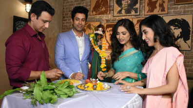 Sharman Joshi and Asha Negi celebrate Gudi Padwa on the sets ALTBalaji’s web-series Baarish