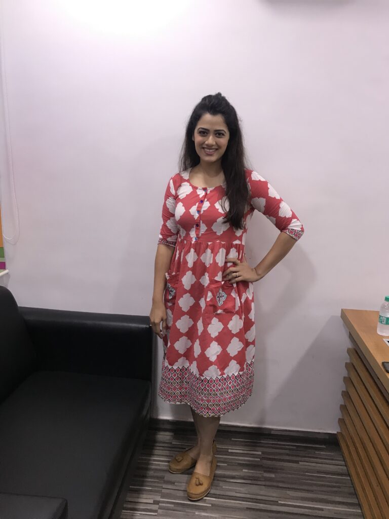 Girija Oak poses after a fun LIVE chat with IWMBuzz - 3