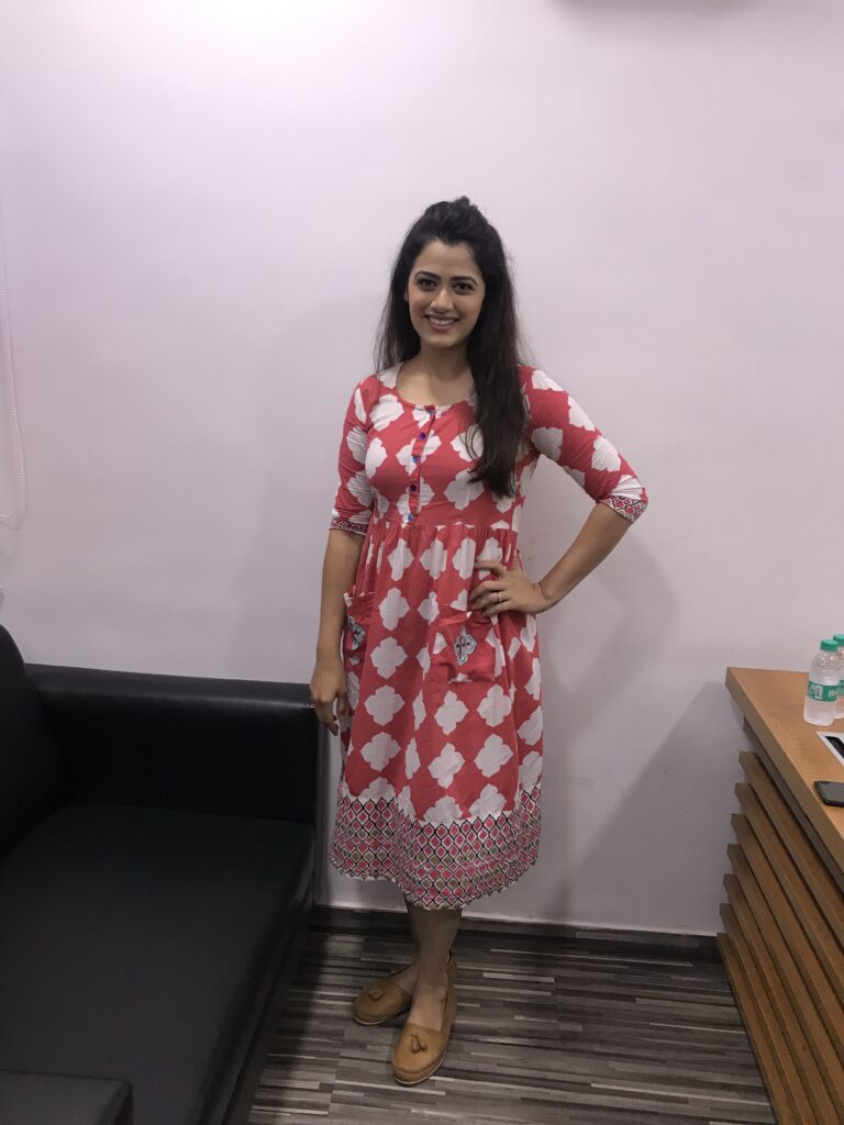 Girija Oak poses after a fun LIVE chat with IWMBuzz - 4