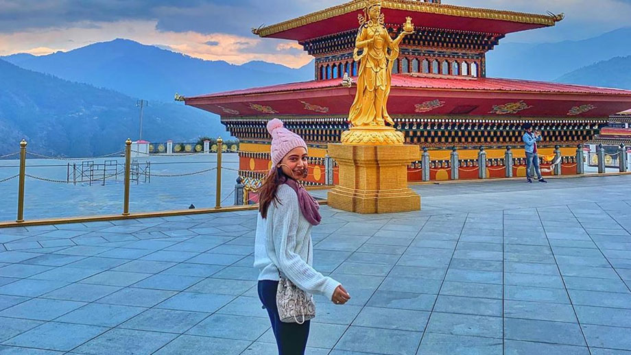 Niti Taylor holidaying in Bhutan