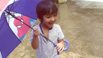 Naira and Kartik’s son Kairav enjoys Mumbai rains!