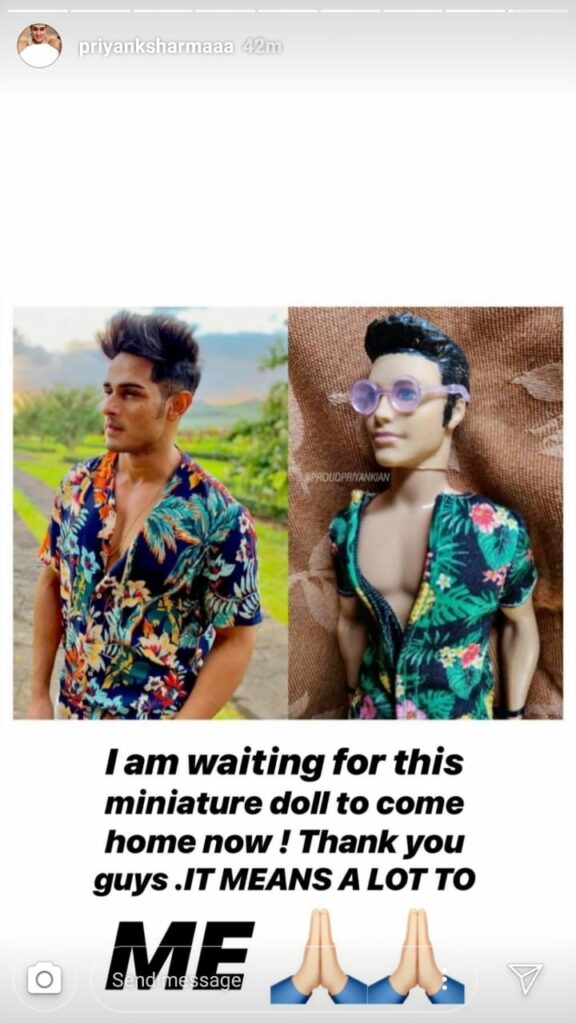 Checkout Priyank Sharma's look-alike doll