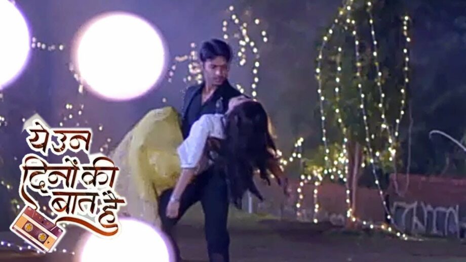 Sameer lifts Naina in his arms